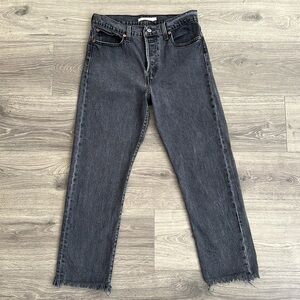 Levi's Women's Straight Leg Jeans - Dark Gray